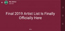 Final 2019 Artist List Is Finally Here