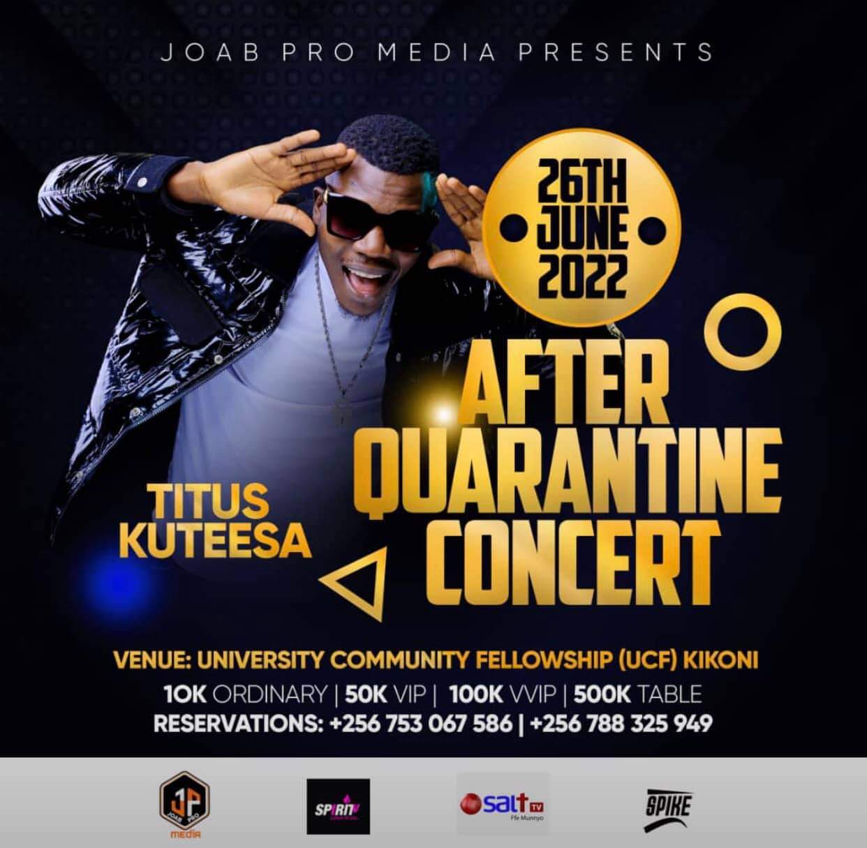 Titus Kuteesa In After Quarantine Concert