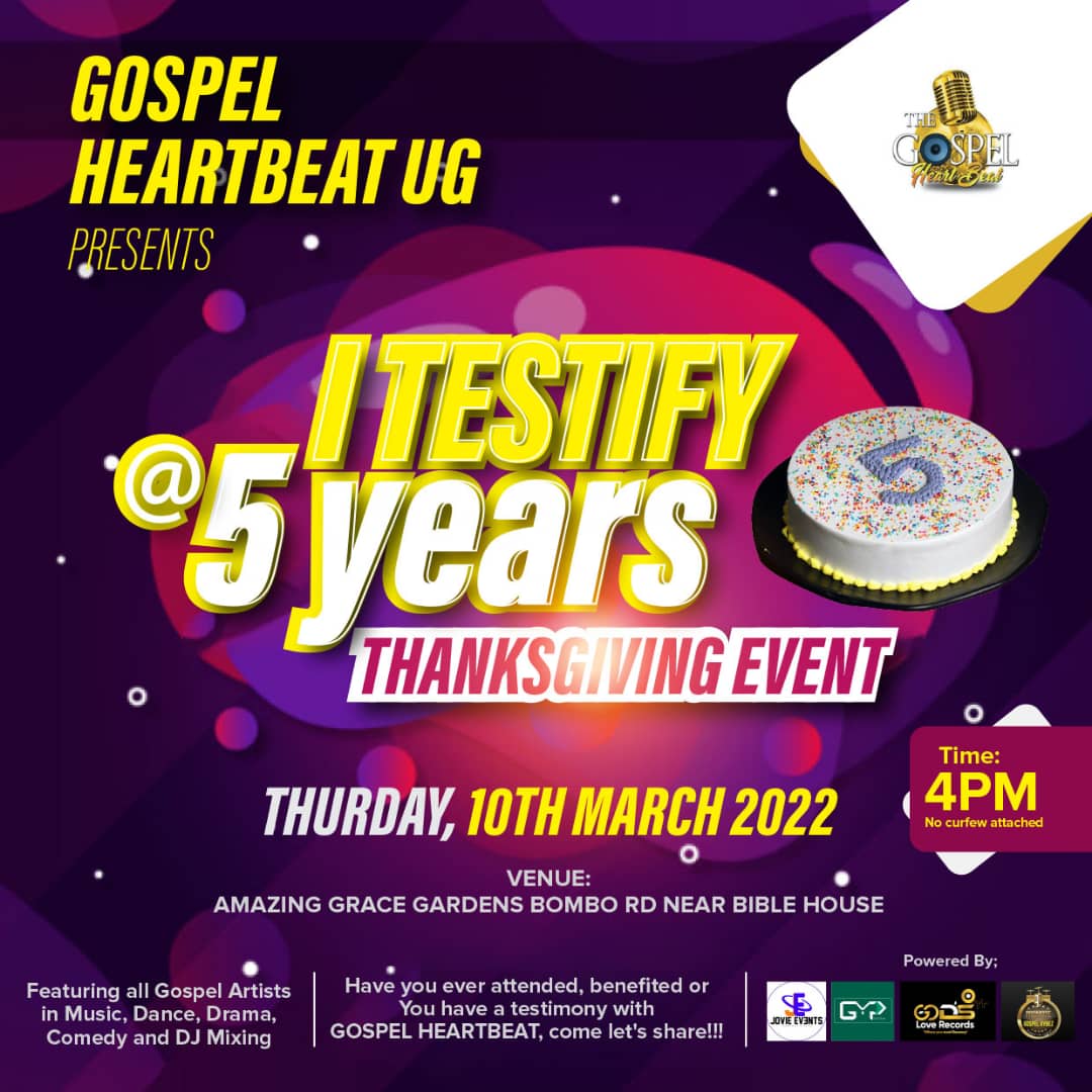 I testify @5 Years Thanks Giving Event