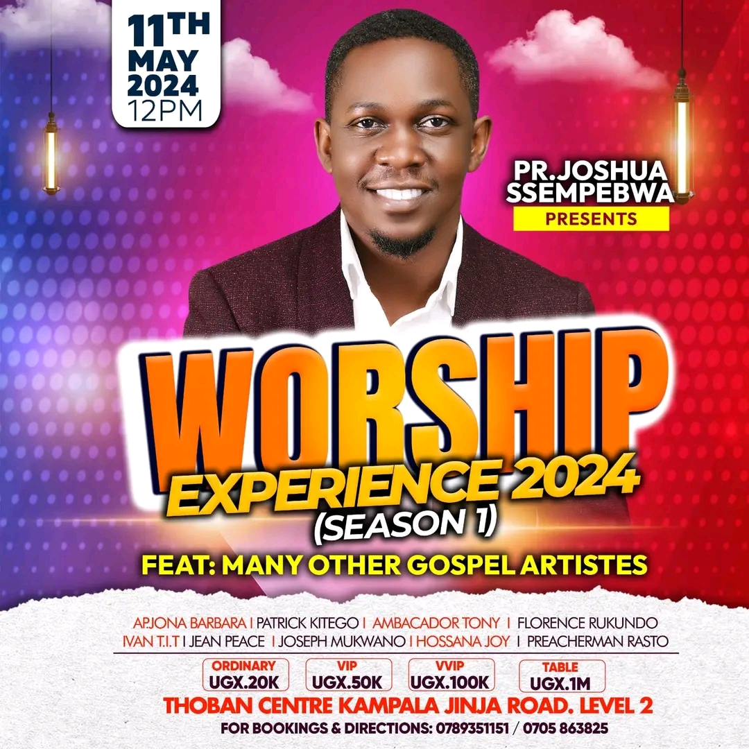 All set for the Pr. Joshua Ssempebwa Live In Worship Experience.