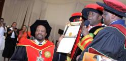 Bishop David Livingstone Kiganda receives an Hononary Doctorate in Theology