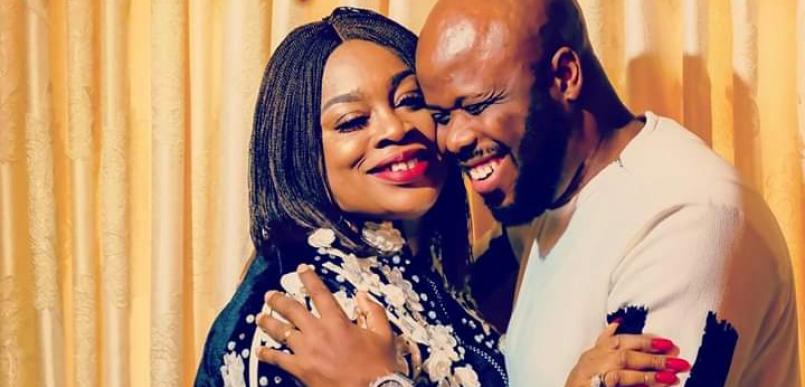 Sinach with a child after 5 years in marriage